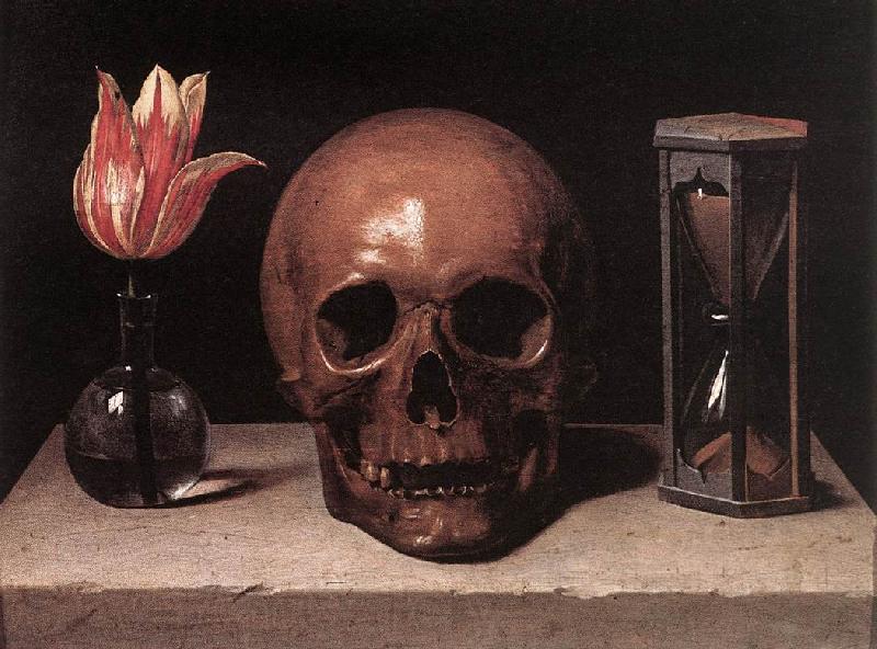 CERUTI, Giacomo Still-Life with a Skull  jg France oil painting art
